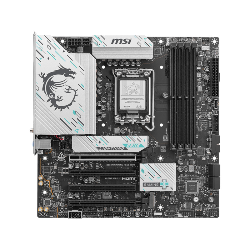 MOTHERBOARD MSI (B860M GAMING PLUS WIFI) SOCKET 1851, 4*DDR5 8800 MHZ, HDMI, DP, 3*M.2, MICRO ATX image 2
